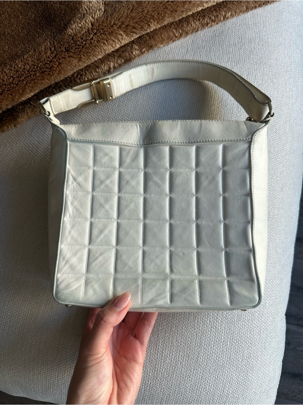 AUTHENTIC Chanel CC Chocolate Bar Shoulder Bag - Picture 3 of 11